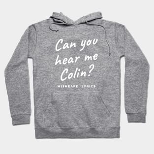 Can you hear me Colin? Hoodie